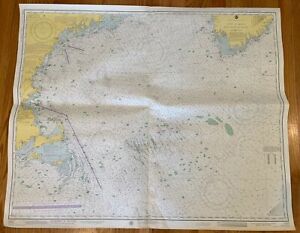 Original NOAA 1975 14th Ed Nautical Map GULF OF MAINE & GEORGES BANK Cape Cod