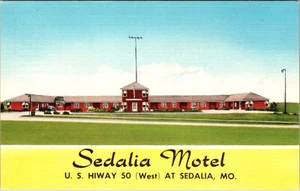 SEDALIA, MISSOURI - SEDALIA ROADSIDE MOTEL - POSTAL DE LINO VINTAGE - Imagen 1 de 2