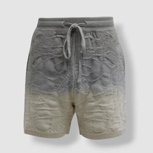 $225 Twenty Montreal Men's Gray Crossover Netting Sweater Shorts Size L - Picture 1 of 4