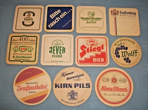 11 Vintage Bierdeckel aus Deutschland, Österreich & Schweiz - 80er Jahre - Bild 1 von 2