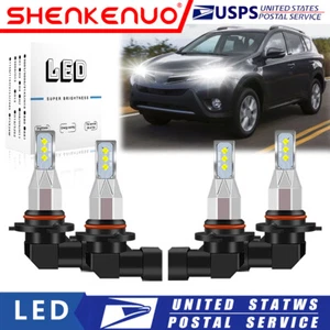 For Toyota RAV4 2013 2014 2015 4X 9005 LED Headlight Bulb High Low Beam White LX - Foto 1 di 12