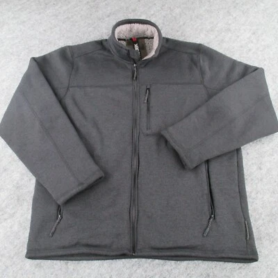 Projek Raw Fleece Jacket Mens Size XL Gray Full Zip Solid Pocket - Image 1 of 4