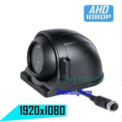 AHD 1080P 4Pin 12LED IR Side View Reverse Backup Camera For RV Truck Bus 12V 24V - Image 1 of 4