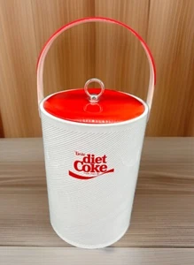 VTG Taste Diet Coke Ice Bucket Cooler Lid Insulated 11" Bar Party Decor Stripes - Picture 1 of 13