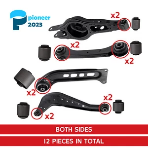 12Pcs Rear Control Arms Bushing (for 8x Arms) for 2016-2023 Chevrolet Malibu - Picture 1 of 11