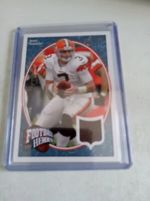 2008 DEREK ANDERSON UD  HEROES GAME USED JERSEY CARD BLUE. BROWNS. 074/175. - Image 1 of 2