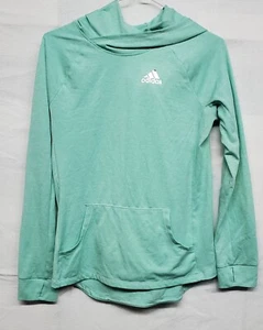 40239 Girls Adidas Light Weight Hoodie Size X Large (16) Silver Logo - Picture 1 of 6