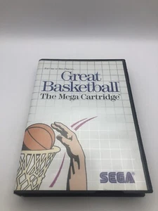 Great Basketball Sega Master System U.S Variant W/Manual 8 Bit Retro 1987 #0886 - Picture 1 of 13