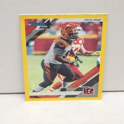GENO ATKINS 2019 Donruss PRESS PROOF GOLD ~ Bengals ~ #'d /50 - Image 1 of 3
