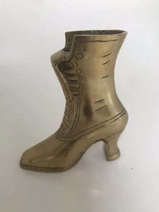 VINTAGE BRASS " OLD FASHIONED LADIES BOOT, Height 5” Weight 525 Grams. - Picture 1 of 5