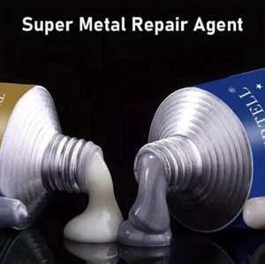 2 Komponenten Metall Kleber Industriekleber Reparatur Paste 100g hitzebeständig - Bild 1 von 5
