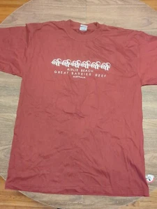 Airlie Beach Great Barrier Reef Australia XXL Maroon T Shirt - Picture 1 of 4