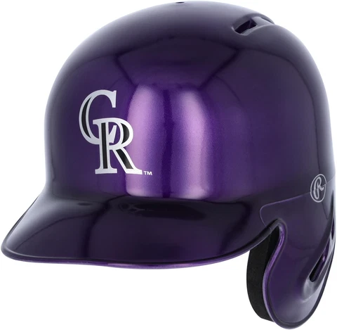 Colorado Rockies Rawlings Alternative Chrome Mini Batting Helmet - Fanatics Cover