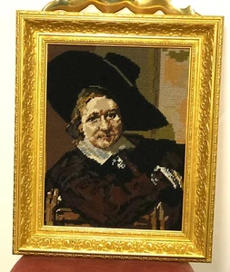 Schöne Handgestickt Gobelin Bild Aus 1975 - Bild 1 von 9