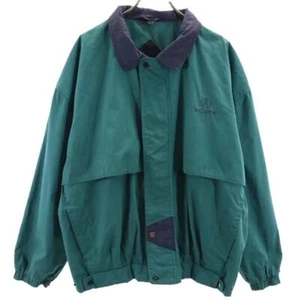 Crown Club 90s Old Jacket XXL Green x navy Biggs Men's - Picture 1 of 10