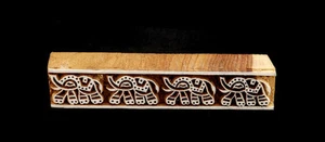 Stamp Pad Wood Elephant Crafts Peterandclo C5 - Picture 1 of 1