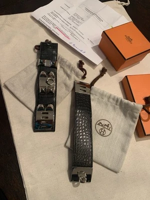 Hermes Collier de Chien Bracklet Mississipiens schwarz  - Bild 1 von 4