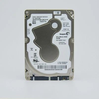For Seagate ST500LX012 500GB Ultra Mobile SSHD 8GB NAND Flash 5mm 2.5" SATA HDD - Image 1 of 3