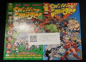 SPLITTING IMAGE 1-2 COMIC SET COMPLETE SIGNED DON SIMPSON SPAWN SPOOF 1993 VF/NM - Picture 1 of 1