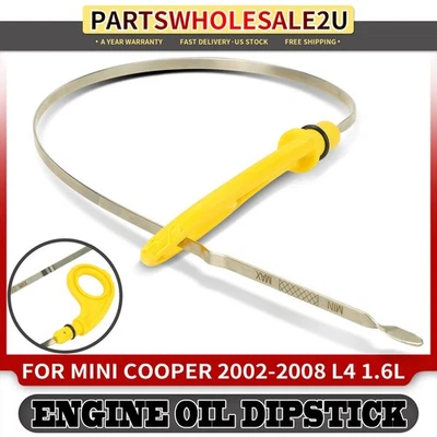Engine Oil Dipstick for Mini Cooper 2002-2006 2007 2008 Base L4 1.6L 20.98 inch - Image 1 of 4