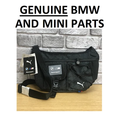 GENUINE BMW M Motorsport Puma Messenger Bag, Black 8L, Shoulder, Crossbody  32A3 - Image 1 of 4