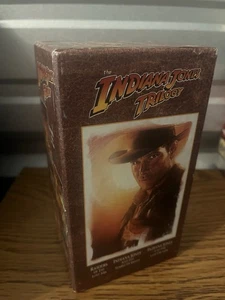 Indiana Jones Trilogy VHS 3-Tape Collectors Edition Original Box Set - Picture 1 of 5