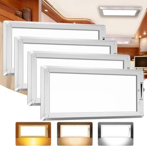 4 Pack RV Lights Interior,3 Color LED Super Bright 4 pack, Silver - Picture 1 of 8