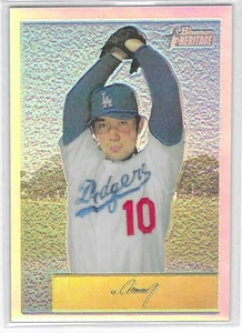 2002 Bowman Heritage #58BHC Hideo Nomo Chrome Refractors sn 257/350 Dodgers - Picture 1 of 2