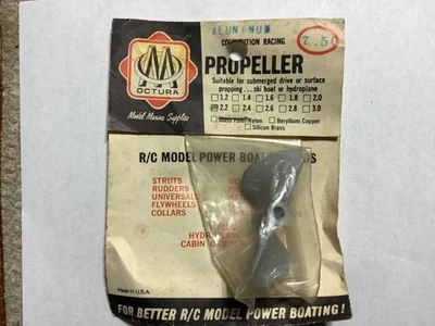 NIP  Vintage Octura Marine 2.2 Aluminum Prop for  3/16 shaft. - Image 1 of 2