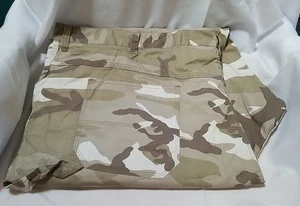 King Size Camouflage Herren Cargo Hose Größe 58x38 UNGEGESÄUMT Mehrfarbig  - Bild 1 von 5