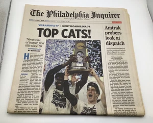 RARE! 2016 Villanova Wildcats NCAA Basketball Champions Newspaper Phil Inquirer - Picture 1 of 5