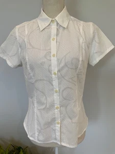 Columbia Damen Größe Small Weiß Kurzarm Kragen Knopfleiste XCO Shirt - Bild 1 von 5