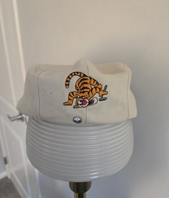 VTG 90s Walt Disney World WDW Tigger Adult Golf Hat Cap beige Embroidered Snap - Imagem 1 de 3