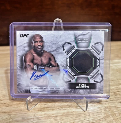 2018 Topps Knockout UFC - Yoel Romero SSP Auto Relic (UFC/BKFC) /150  - Image 1 of 3