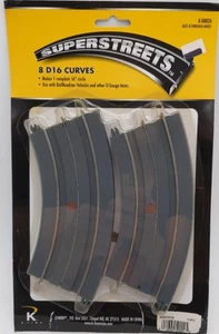 K-Line K-0802A O Gauge Superstreets 8 D16 Curves - Picture 1 of 1