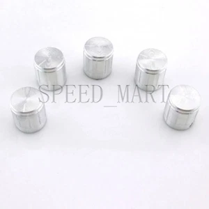 5 piezas interruptor giratorio de perno de aluminio potenciómetro orificio de control de volumen 6 mm plateado - Imagen 1 de 5