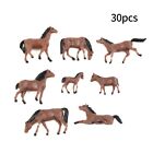 30pcs - Painted-Cows Horses Model Trains HO Scale 1:87 Farm Animals Figures US