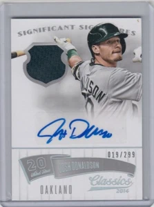2014 PANINI CLASSICS JOSH DONALDSON YANKEES GAME JERSEY AUTOGRAPH AUTO #D019/299 - Bild 1 von 1