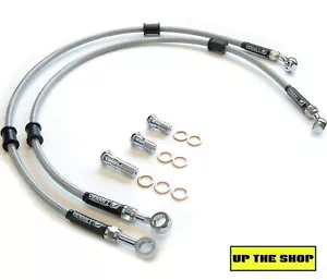 HONDA CX500 TURBO 1982 VENHILL stainless steel braided brake lines hoses Race - Picture 1 of 3