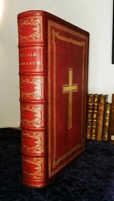 Missale Romanum Ex decreto Sacrosancti.. - Tours 1860 belle reliure livre ancien - Photo 1/4