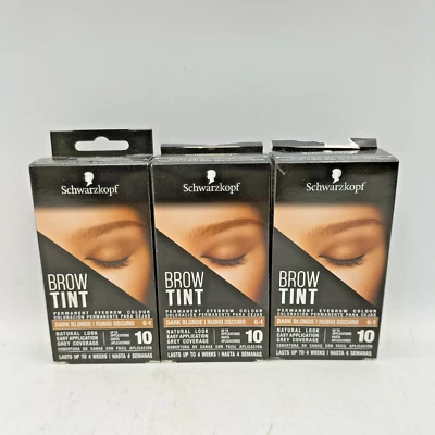 Schwarzkopf Brow Tint Professional Permanent Eyebrow Dye Kit x3 - Image 1 of 4