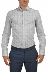 Just Cavalli Men's Multi-Color Checkered Long Sleeve Casual Shirt US S IT 48 - Picture 1 of 5