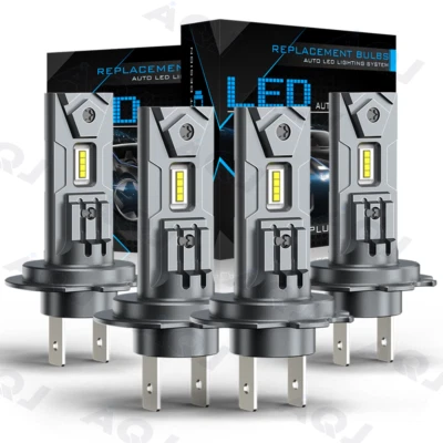 Kit de faros LED bombillas de haz alto y bajo para Mercedes-Benz C250 C300 C350 4x 6500K Foto 1 de 4