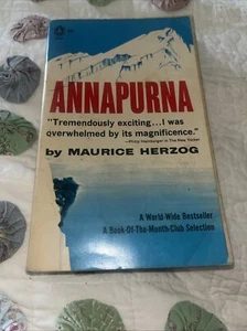 paperback book: ANNAPURNA maurice Herzog Popular SP70, 1960 Good Shape - Picture 1 of 8