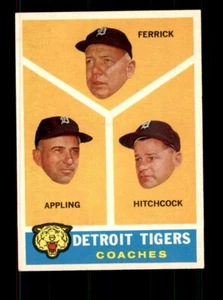 1960 Topps #461 Detroit Tigers Coaches Appling Ferrick Hitchcock EX-MT - Picture 1 of 2