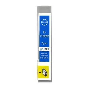 1 Tintenpatrone Cyan als Ersatz Epson T0712 kompatibel für Stylus Drucker - Bild 1 von 5