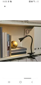 IKEA NAVLINGEN Morsetto LED Faretto Nero Lampada Morsetto Clip Regolabile Luce da Tavolo - Foto 1 di 5