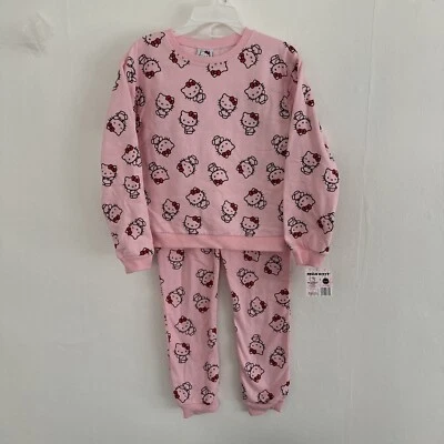 Hello Kitty Kids Pink Shirt/Pants Set (Size 8/10) - Image 1 of 4