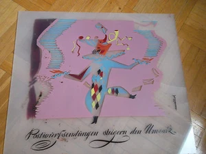 Malerei - Bundespost - Postwurfsendungen steigern den Umsatz 1955 Ernst Modlich - Bild 1 von 4