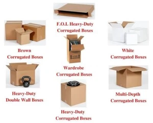 18 - 23" Corrugated Boxes CHOOSE YOUR SIZE Shipping/Moving Boxes - Picture 1 of 6